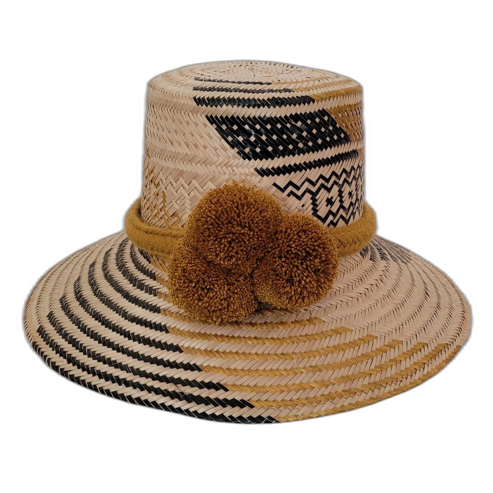 NWT Wuitusu Ruth Handmade‎ Wayuu Hat Sunhat Strawhat Summer Hat